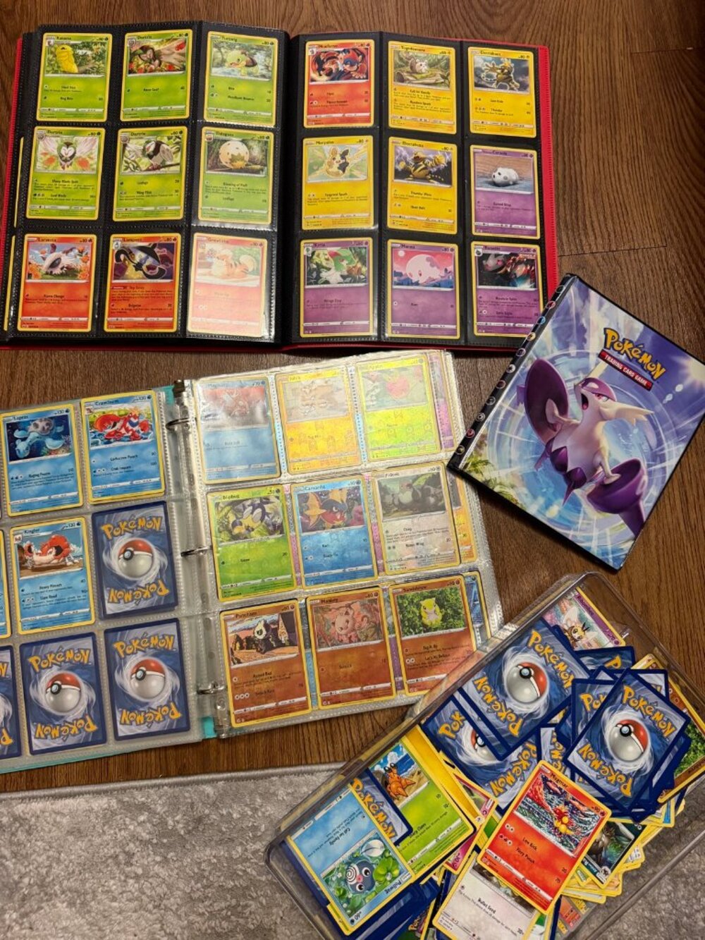 Pokemon TCG Card Bundle Large Lot Binders Collection